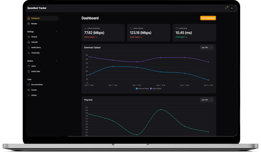 Speedtest Tracker+ – 锤子V君